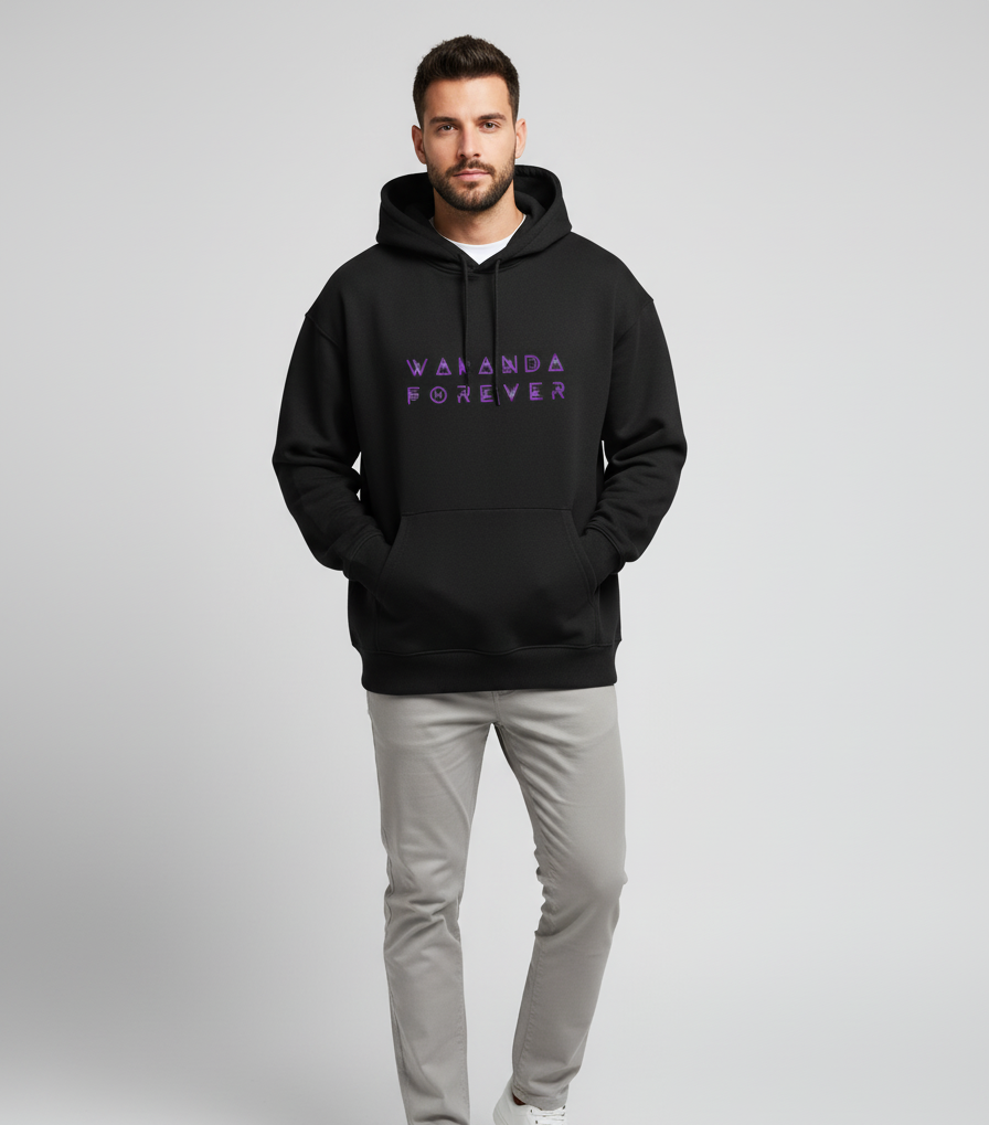 "Wakanda Forever" Oversized Hoodie