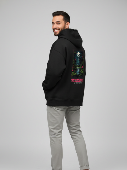 "UNKNOWN PARADISE" Unisex Oversized Hoodie