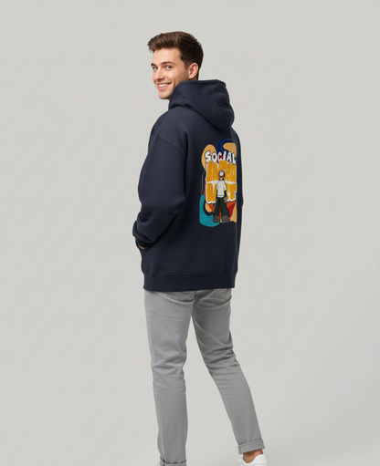 "SOCIAL INTROVERT" Unisex Oversized Hoodie