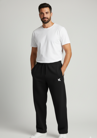 Xnoir Unisex Black Sweatpants