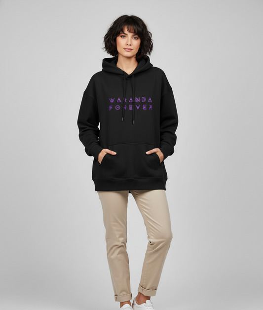 "Wakanda Forever" Oversized Hoodie