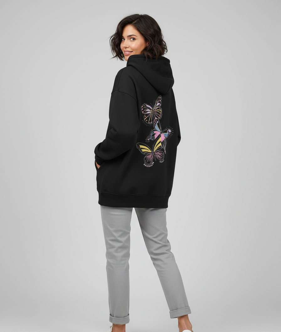 "Butterfly" Women Oversized Hoodie