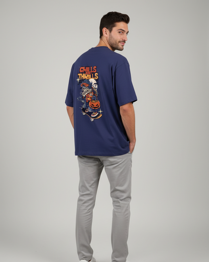 'Chill and Thrill" Unisex Oversized Classic T-Shirt