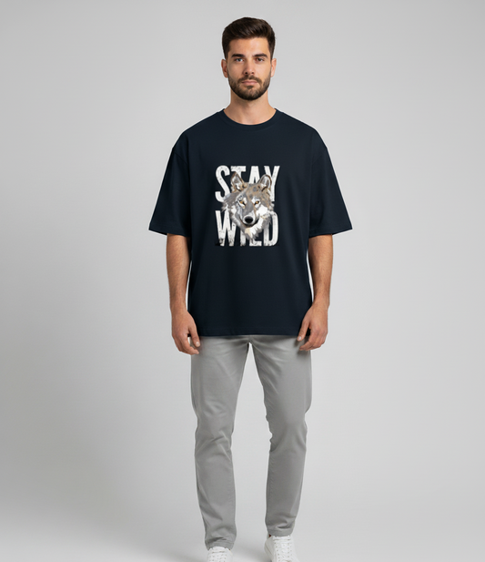 Unisex Oversized 'STAY WILD' Classic T-Shirt