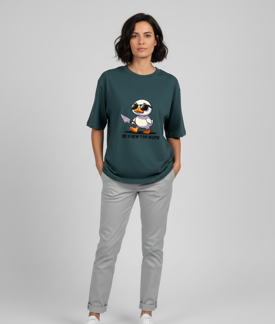 'He know to Much' Women  Oversized Classic T-Shirt