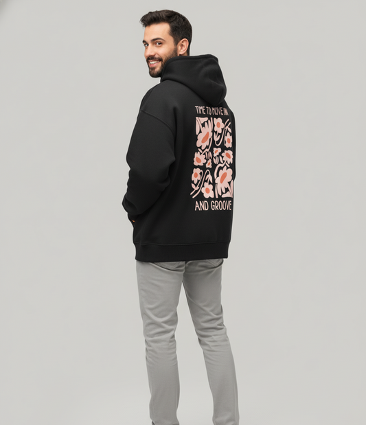 "TIME TO MOVE ON" Unisex Oversized Hoodie