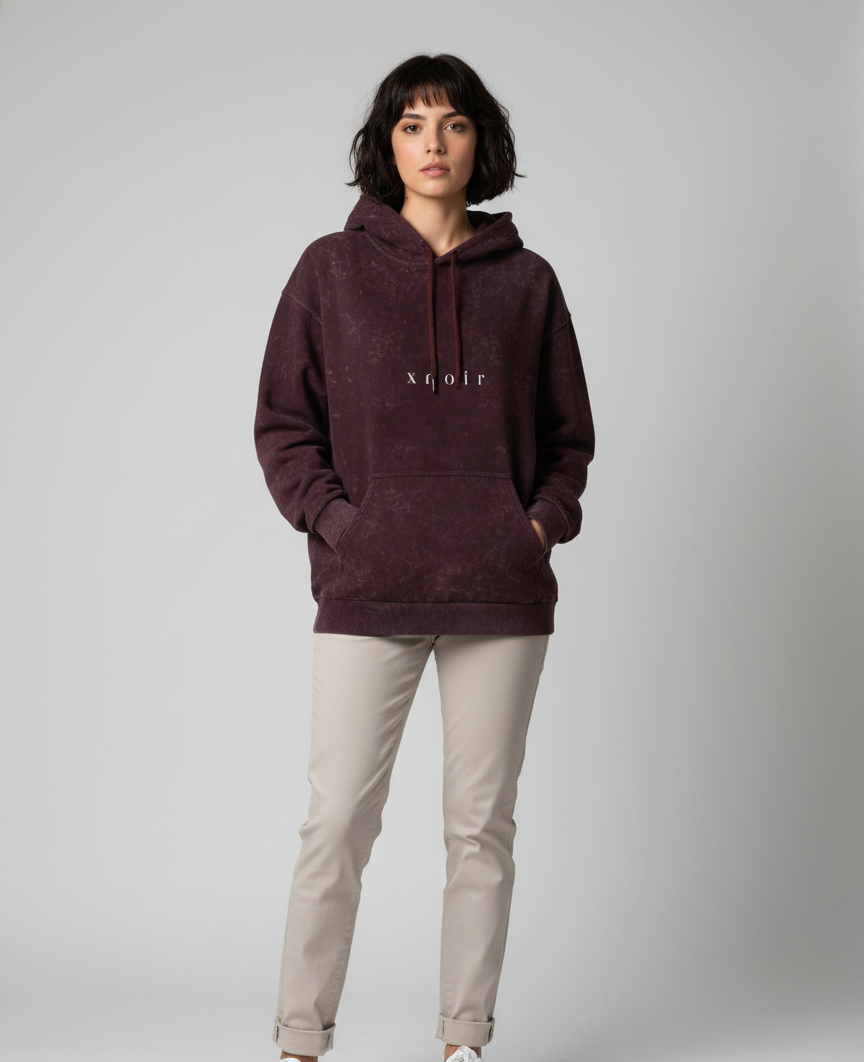 XNOIR Unisex Acid Washed Hoodie