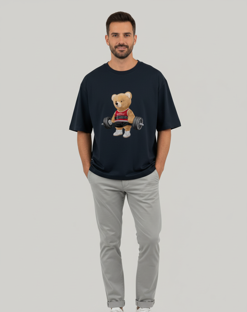 'GYM BEAR' Unisex Oversized Classic T-Shirt