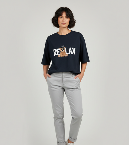 'RELAX BEAR' Women  Oversized Classic T-Shirt