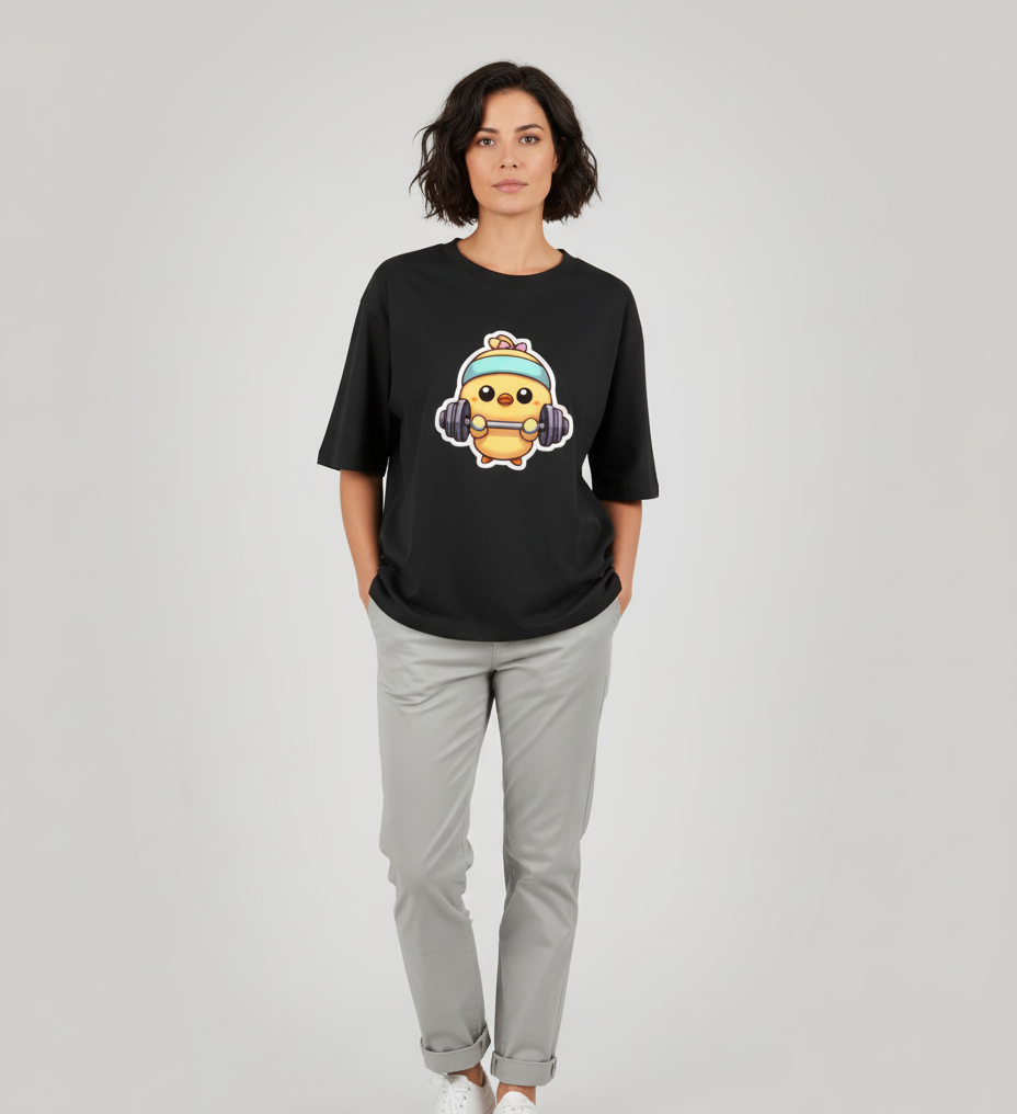 GYM Duck Women Oversized Classic T-Shirt