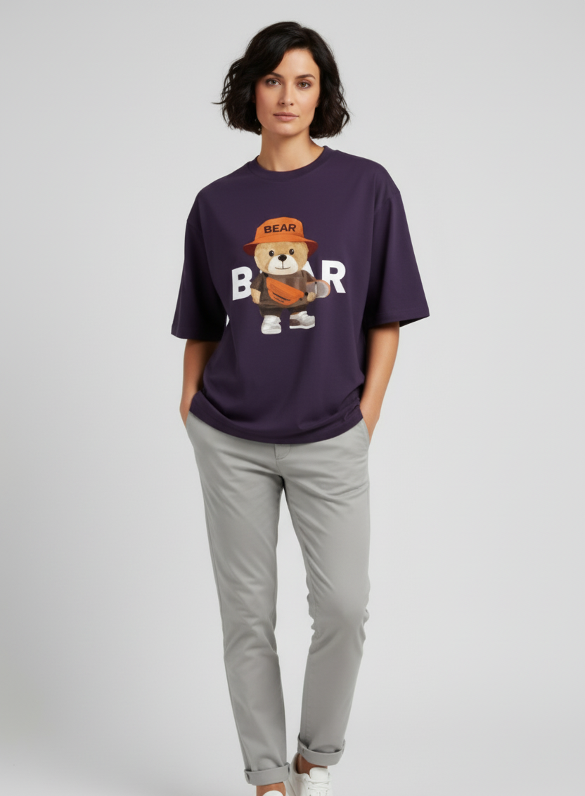 Bear' Women Oversized Classic T-Shirt