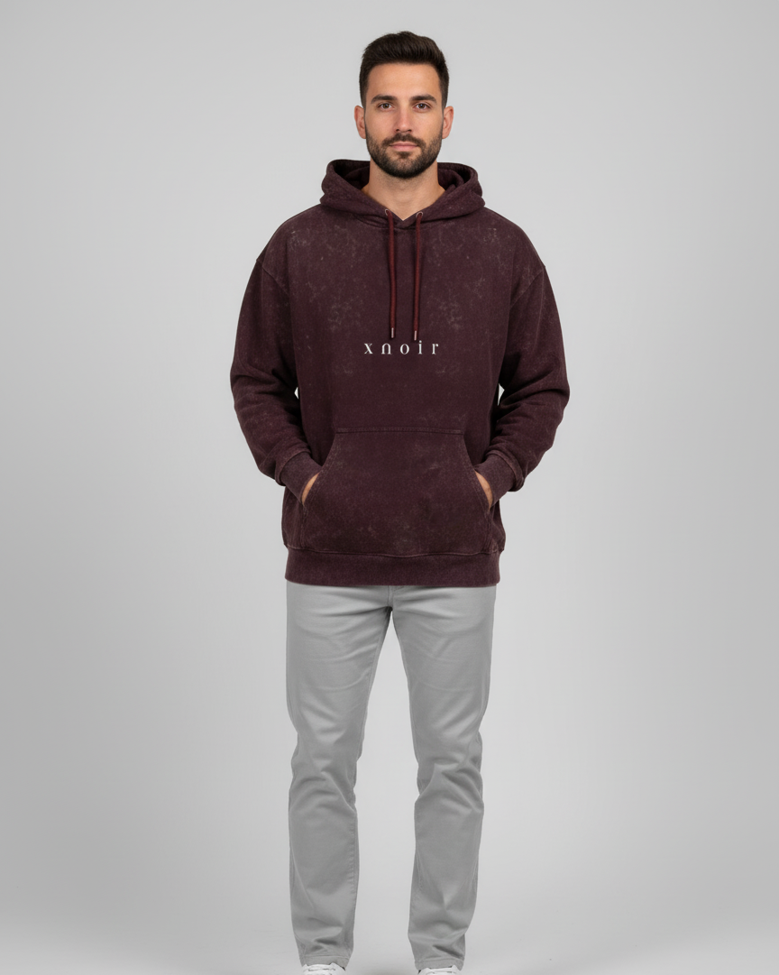 XNOIR Unisex Acid Washed Hoodie