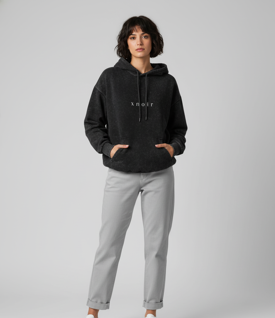 XNOIR Unisex Acid Washed Hoodie