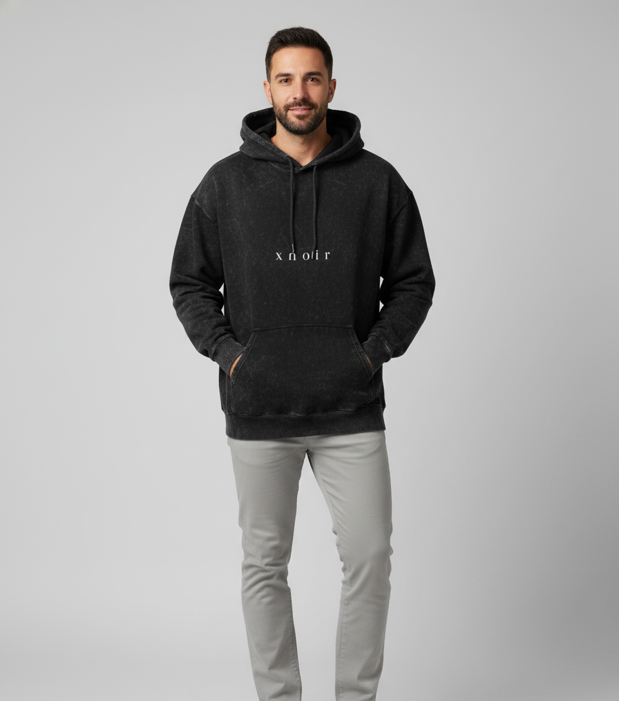 XNOIR Unisex Acid Washed Hoodie