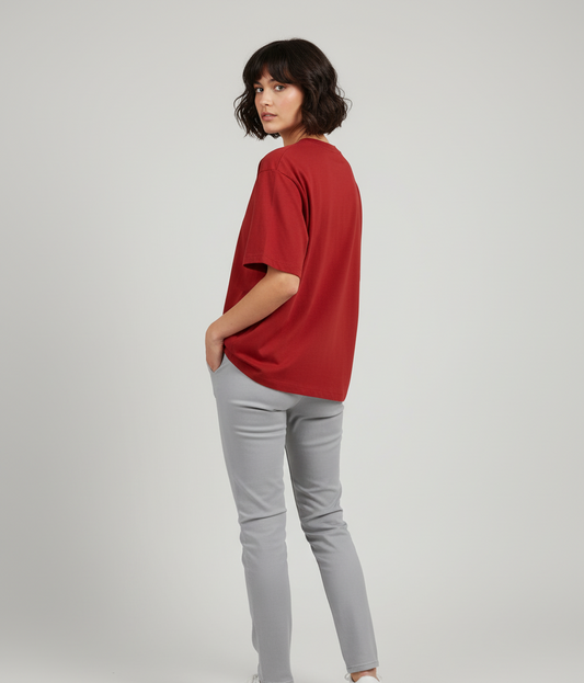 BLACK SPIDER Oversized Classic  RED T-Shirt