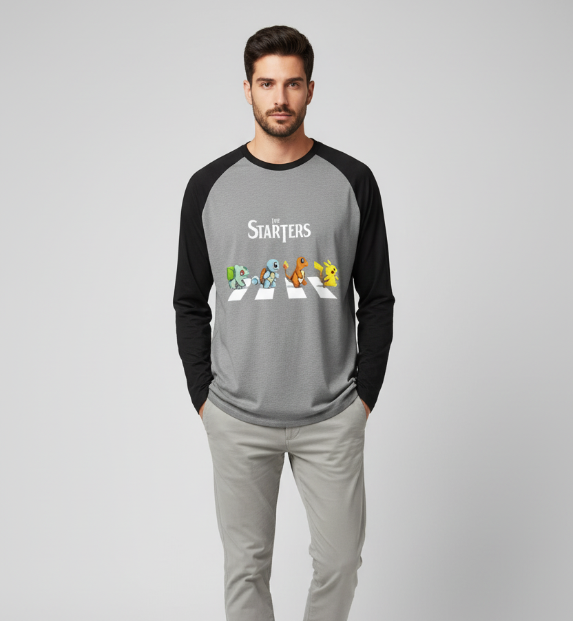 Pokemon Unisex Full Slevees T-Shirt